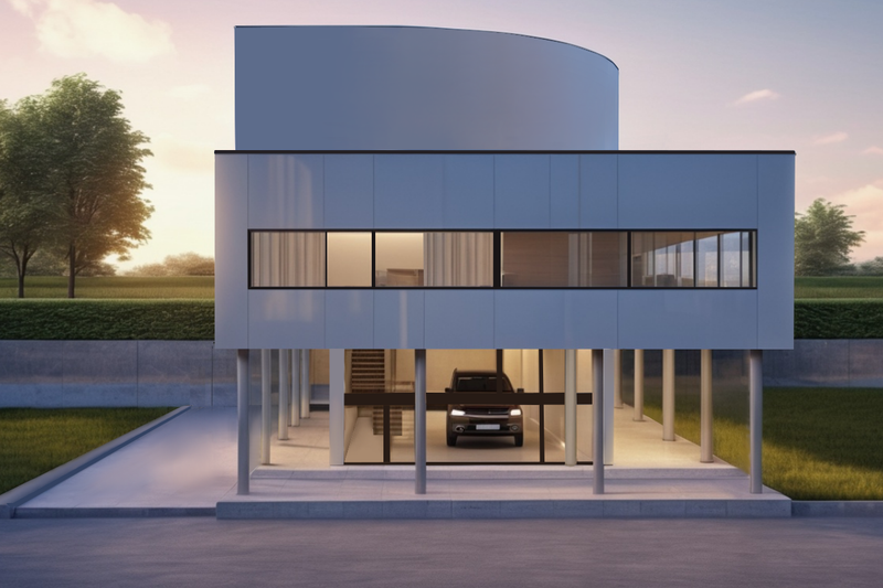 Architectural House Design - Modern Exterior - Front Elevation Plan #542-17