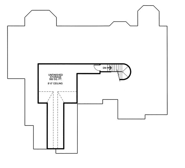 Dream House Plan - European Floor Plan - Upper Floor Plan #20-2125
