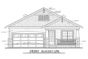 Exterior - Front Elevation 5 for Bungalow House Plan #20-2139 - 2 bed, 2 bath