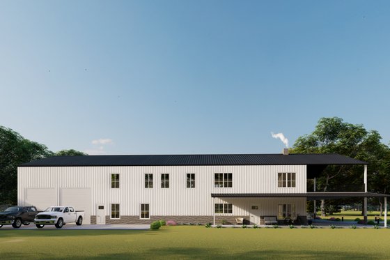Exterior - Other Elevation 3 for Barndominium House Plan #1107-42 - 4 bed, 3.5 bath