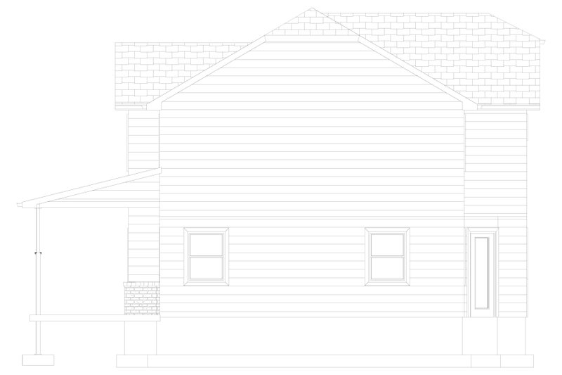 Architectural House Design - Exterior - Other Elevation for Traditional House Plan #1060-138 - 4 bed, 2.5 bath