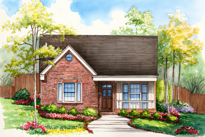 Home Plan - Country Exterior - Front Elevation Plan #30-240