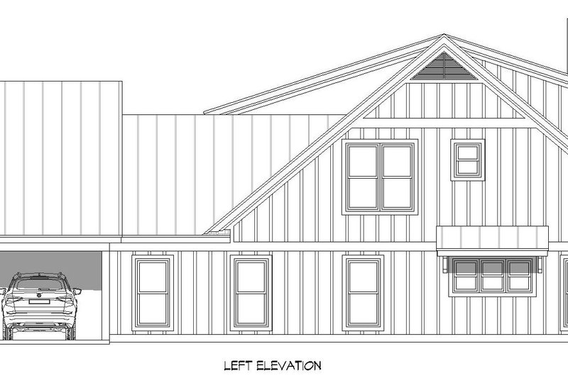 Architectural House Design - Exterior - Other Elevation for Farmhouse House Plan #932-710 - 4 bed, 3 bath