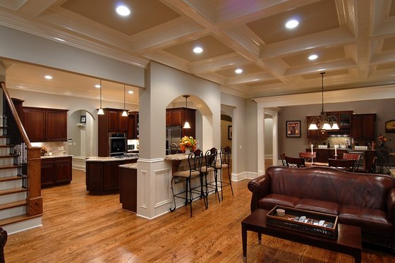 Interior - Family Room 1 for Traditional House Plan #54-483 - 4 bed, 2.5 bath