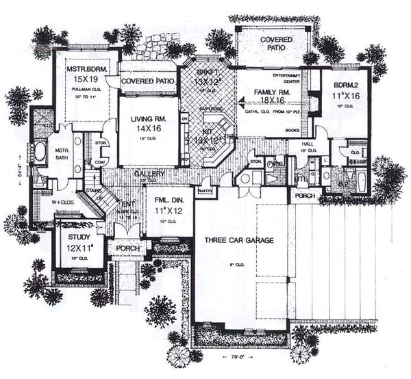 House Plan Design - European Floor Plan - Main Floor Plan #310-938