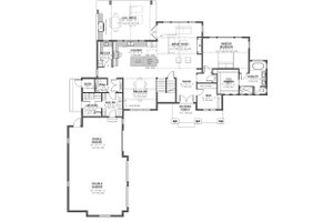 Floor Plan - Main Floor for Farmhouse House Plan #1086-24 - 4 bed, 3.5 bath