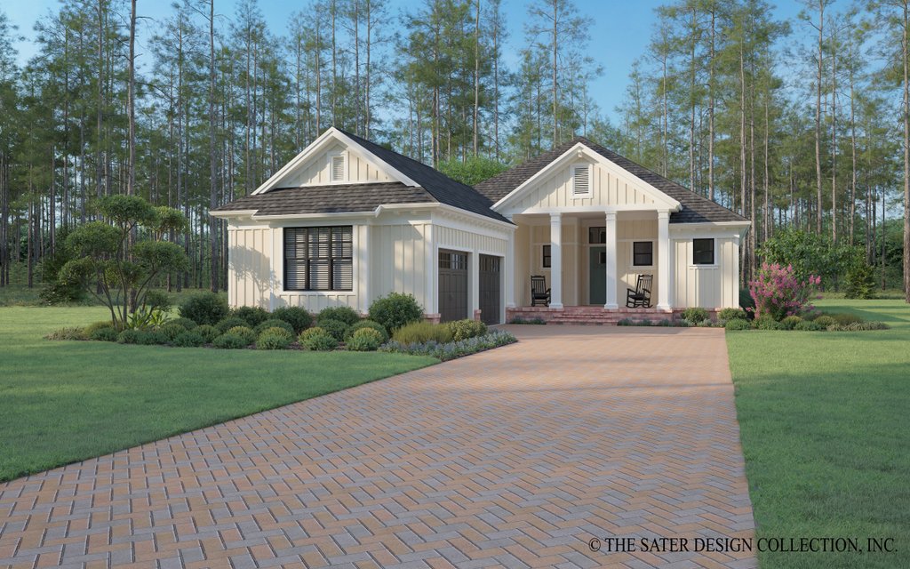 Exterior - Front Elevation 2 for Farmhouse House Plan #930-553 - 3 bed, 3.5 bath