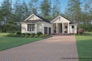 Dream House Plan - Exterior - Front Elevation for Farmhouse House Plan #930-553 - 3 bed, 3.5 bath