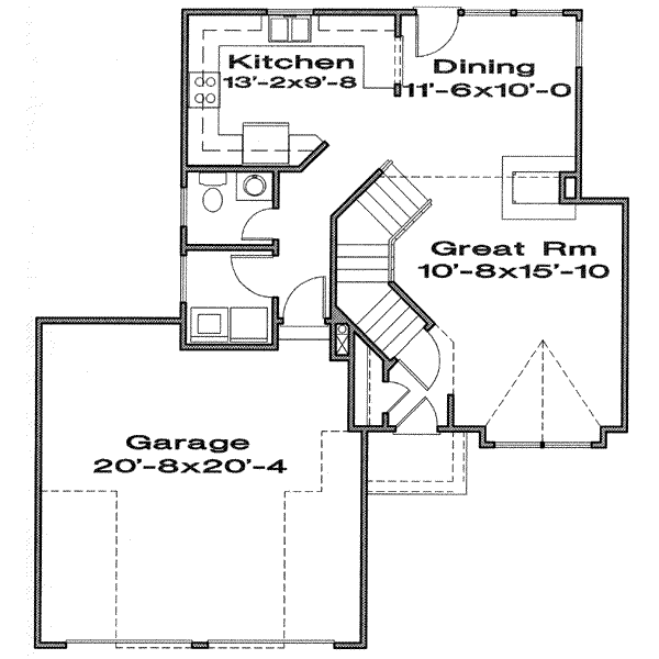 Traditional Floor Plan - Main Floor Plan #6-113