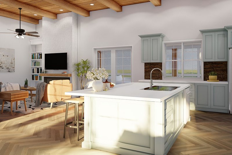 Architectural House Design - Interior - Kitchen 3 for European House Plan #923-301 - 3 bed, 2.5 bath
