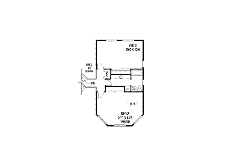 Dream House Plan - Floor Plan - Upper Floor for Traditional House Plan #60-525 - 3 bed, 3 bath