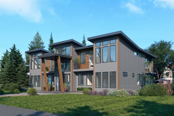 Exterior - Other Elevation for Contemporary House Plan #1066-208 - 7 bed, 7.5 bath