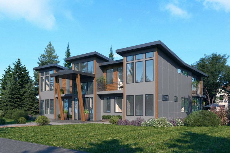 Dream House Plan - Exterior - Other Elevation for Contemporary House Plan #1066-208 - 7 bed, 7.5 bath