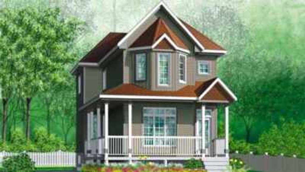 Victorian Style House Plan - 3 Beds 1.5 Baths 1404 Sq/Ft Plan #25-2081 ...