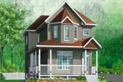 Victorian Style House Plan - 3 Beds 1.5 Baths 1404 Sq/Ft Plan #25-2081 