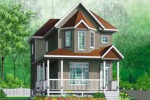 Victorian Exterior - Front Elevation Plan #25-2081