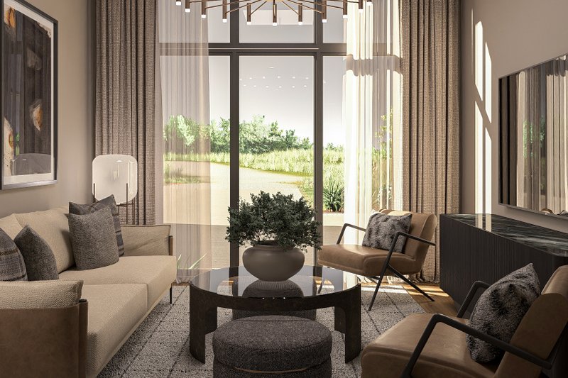 Home Plan - Interior - Family Room for Southern House Plan #455-401 - 3 bed, 2.5 bath