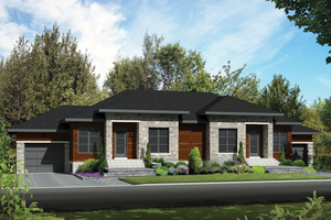 Contemporary Exterior - Front Elevation Plan #25-4521