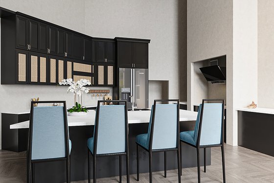 Interior - Kitchen for European House Plan #54-552 - 6 bed, 5.5 bath
