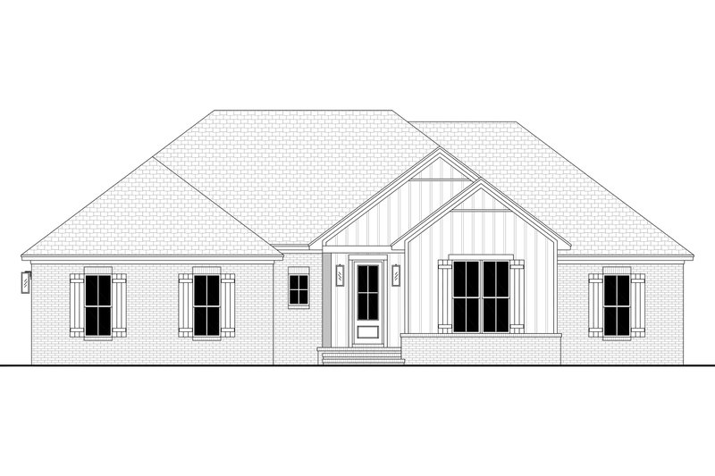 House Blueprint - Exterior - Front Elevation 9 for Farmhouse House Plan #430-425 - 4 bed, 2 bath