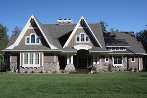Cottage Exterior - Front Elevation Plan #51-564