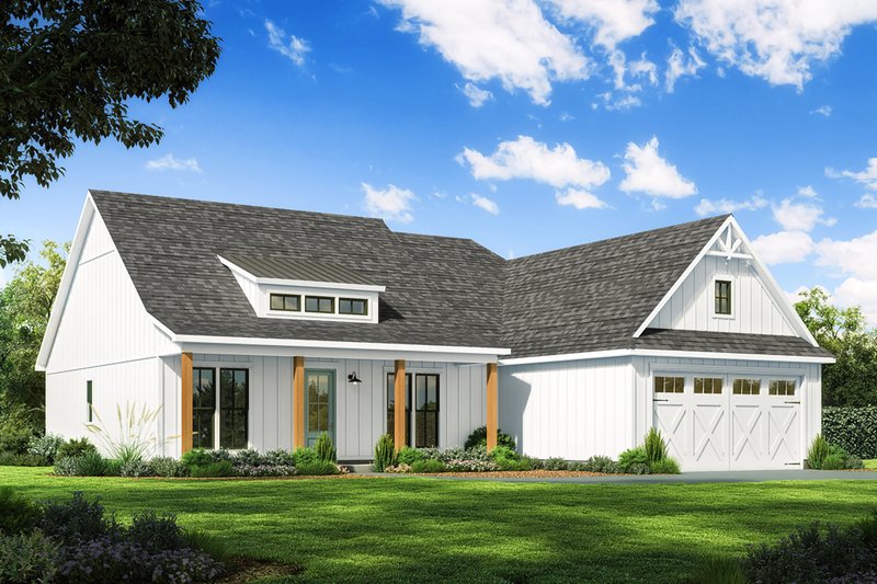 Home Plan - Exterior - Front Elevation 3 for Farmhouse House Plan #1074-104 - 3 bed, 2.5 bath