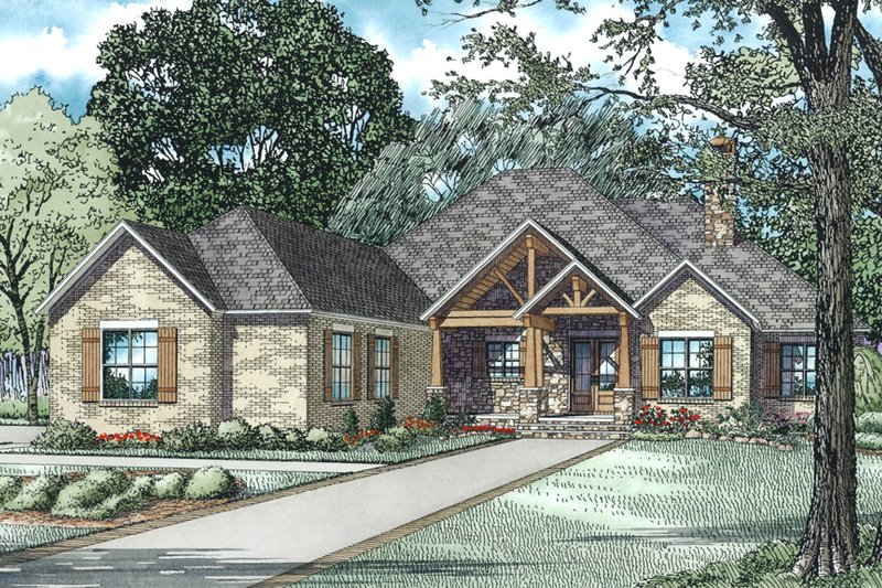 Home Plan - Craftsman Exterior - Other Elevation Plan #17-2487