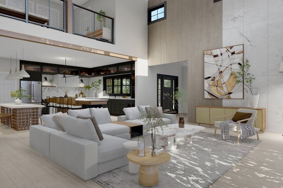 Interior - Family Room for Country House Plan #1064-285 - 3 bed, 2.5 bath