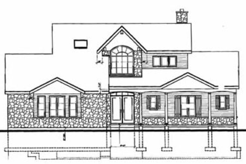 Dream House Plan - Exterior - Rear Elevation for Country House Plan #23-252 - 3 bed, 2.5 bath