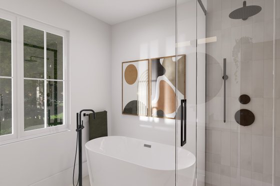 Interior - Bathroom 1 for Country House Plan #23-558 - 2 bed, 1 bath