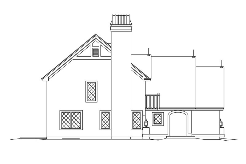 Dream House Plan - Exterior - Other Elevation 1 for European House Plan #57-694 - 3 bed, 2.5 bath