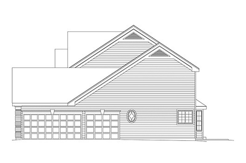 Home Plan - Exterior - Other Elevation 2 for Colonial House Plan #57-274 - 4 bed, 2.5 bath