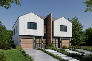 Modern Exterior - Front Elevation Plan #20-2563