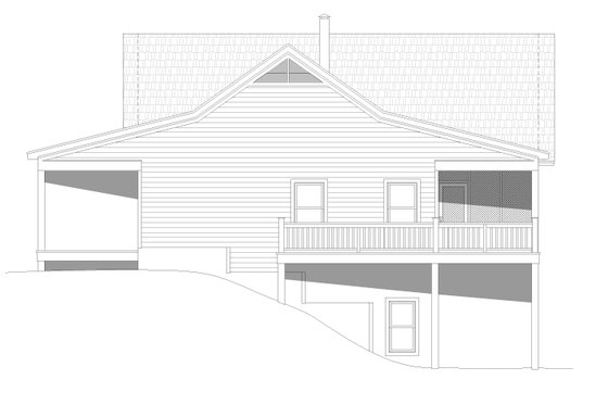 Exterior - Other Elevation for Traditional House Plan #932-421 - 2 bed, 2 bath