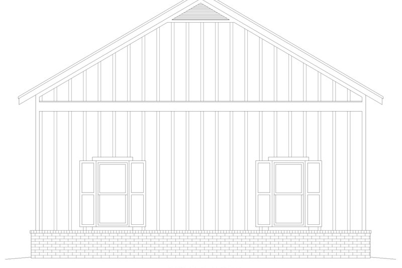 House Blueprint - Exterior - Other Elevation for Country House Plan #932-1414, 0 bath