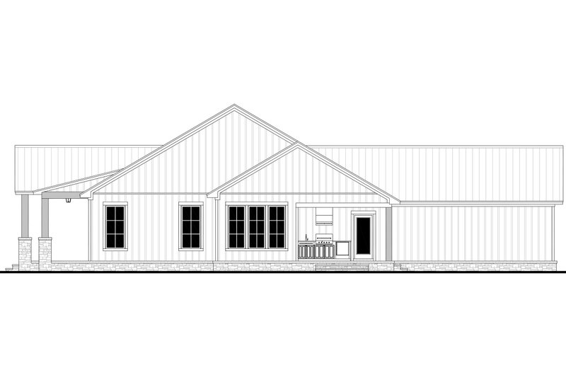 House Plan Design - Exterior - Other Elevation 1 for Farmhouse House Plan #430-404 - 3 bed, 2.5 bath