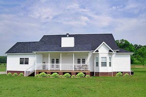 Exterior - Rear Elevation for Farmhouse House Plan #456-6 - 3 bed, 2 bath