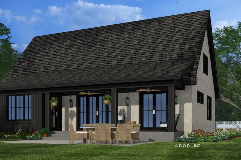 Dream House Plan - Exterior - Rear Elevation 2 for Traditional House Plan #51-1299 - 3 bed, 3.5 bath