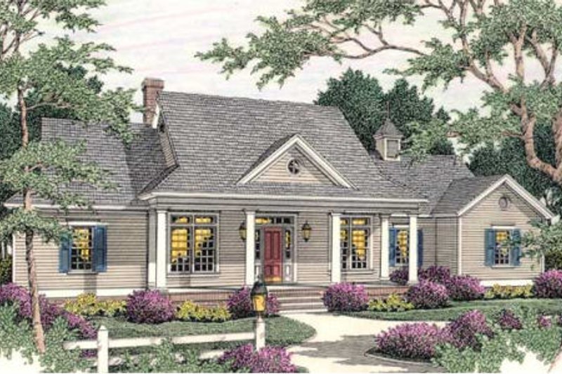 Architectural House Design - Traditional Exterior - Front Elevation Plan #406-269