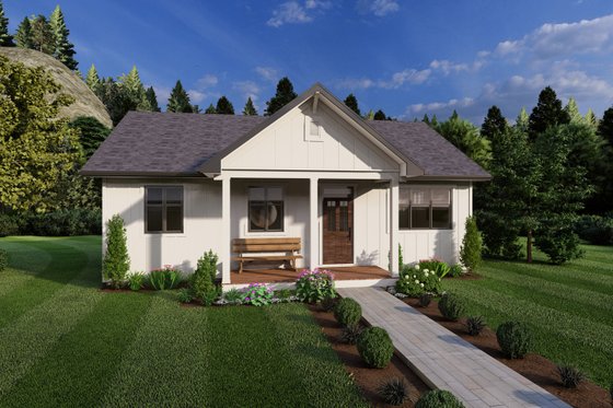 Exterior - Other Elevation for Farmhouse House Plan #126-259 - 2 bed, 1 bath