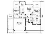 Craftsman Style House Plan - 2 Beds 1.5 Baths 1595 Sq/Ft Plan #20-2336 