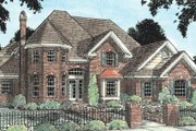 European Style House Plan - 4 Beds 3.5 Baths 3844 Sq/Ft Plan #20-231 