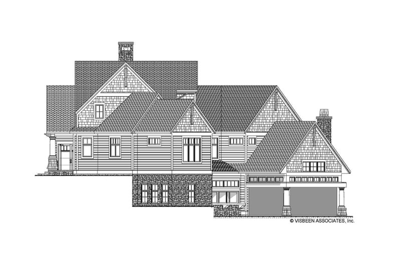 Dream House Plan - Right Side Elevation