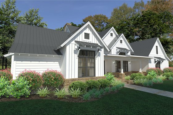Exterior - Front Elevation 4 for Farmhouse House Plan #120-253 - 3 bed, 2.5 bath