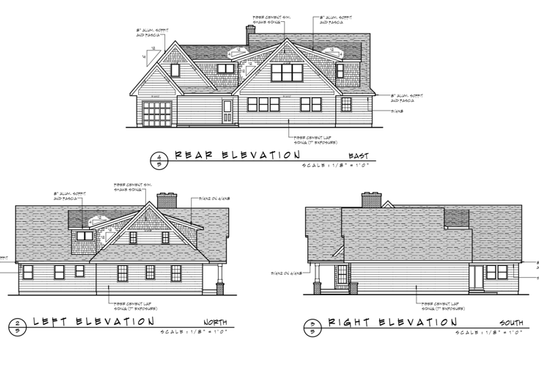 Rear and Side Elevations