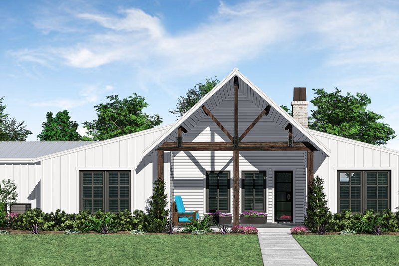 Dream House Plan - Cabin Exterior - Front Elevation Plan #1081-42