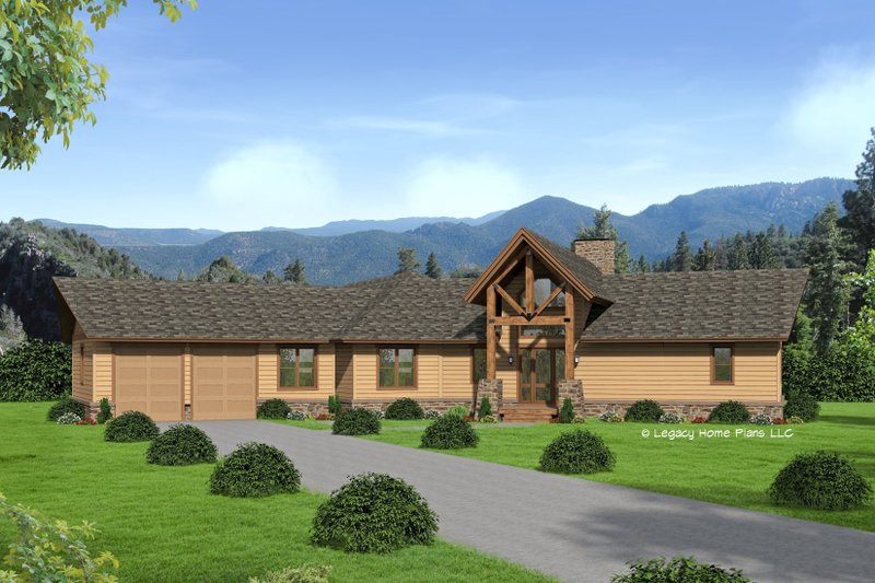 Ranch Style House Plan - 3 Beds 2.5 Baths 3199 Sq/Ft Plan #932-717