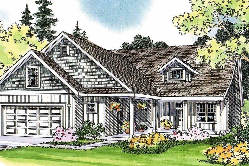 House Blueprint - Traditional Exterior - Front Elevation Plan #124-365
