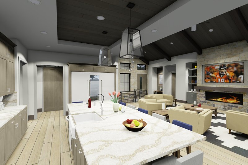 Home Plan - Interior - Kitchen 2 for Contemporary House Plan #1069-31 - 5 bed, 5.5 bath