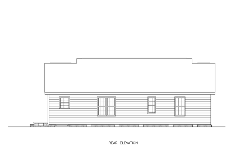 Architectural House Design - Exterior - Other Elevation 1 for Traditional House Plan #54-648 - 3 bed, 2 bath